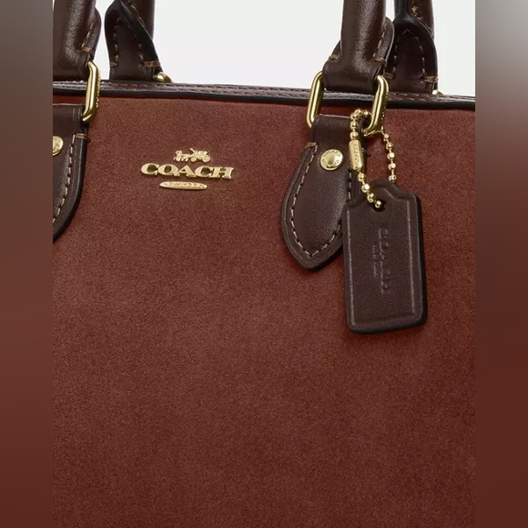 Coach Mini Rowan Crossbody Vintage Leather New With Tags! - Picture 2 of 10